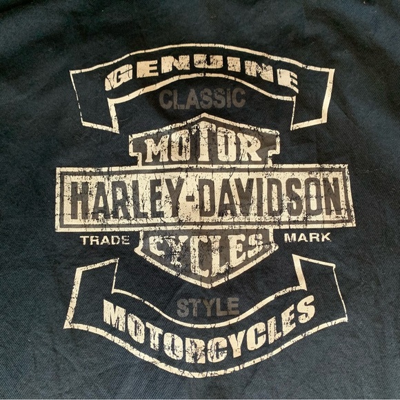 Harley Davidson Mechanic Shirt Mens Sz XXL Black Short Sleeve Button Up - Picture 14 of 14